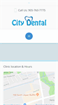 Mobile Screenshot of citydental.ca
